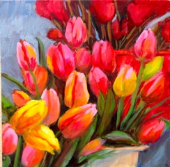 Buckets of Tulips